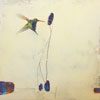Broadbill in Cream with Blue and Purple Shapes