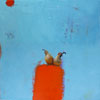 Gambel Quali in Blue on Red